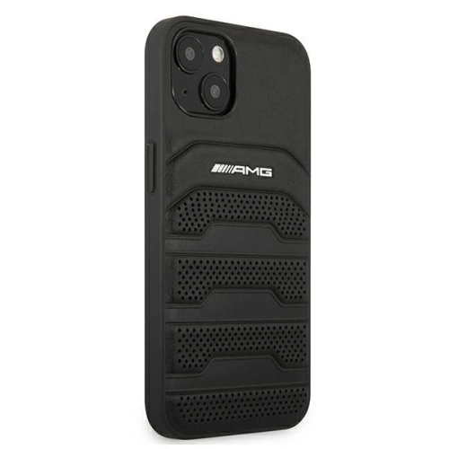 Kup Case Mercedes AMG AMHCP13SGSEBK Apple iPhone 13 mini schwarz/black hardcase Leder mit geprägten Linien - MRS029BLK - {ean13} - Sklep Home Screen