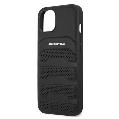Kup Case Mercedes AMG AMHCP13SGSEBK Apple iPhone 13 mini schwarz/black hardcase Leder mit geprägten Linien - MRS029BLK - {ean13} - Sklep Home Screen
