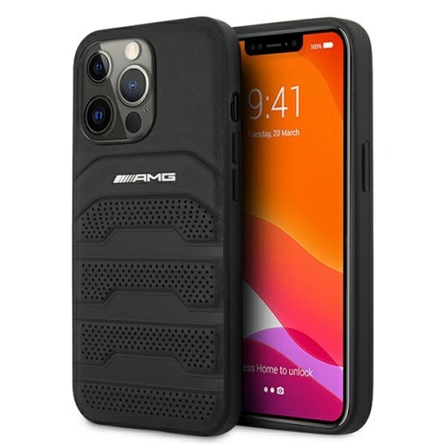 Kup Etui Mercedes AMG AMHCP13XGSEBK Apple iPhone 13 Pro Max černý/black hardcase Leather Debossed Lines - MRS030BLK - {ean13} - Sklep Home Screen