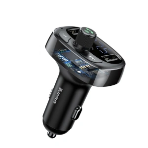 Kup Baseus Transmiter FM z Bluetooth USB microSD (czarny) - BSU051BLK - {ean13} - Sklep Home Screen
