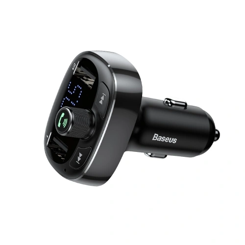 Kup Baseus FM transmitter s Bluetooth USB microSD (černý) - BSU051BLK - {ean13} - Sklep Home Screen