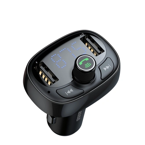 Kup Baseus FM transmitter s Bluetooth USB microSD (černý) - BSU051BLK - {ean13} - Sklep Home Screen