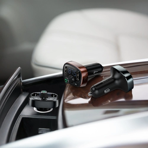 Kup Baseus FM-Transmitter mit Bluetooth USB microSD (schwarz) - BSU051BLK - {ean13} - Sklep Home Screen