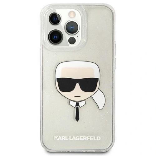 Kup Etui Karl Lagerfeld KLHCP13LKHTUGLS Apple iPhone 13 Pro ezüst/silver kemény tok Glitter Karl feje - KLD662SLV - {ean13} - Sklep Home Screen