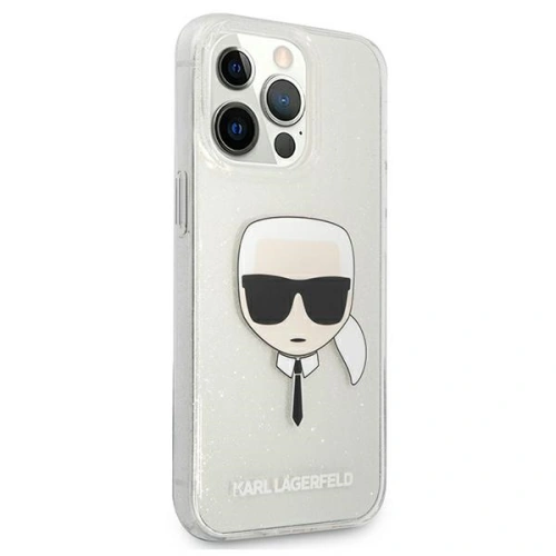 Kup Etui Karl Lagerfeld KLHCP13LKHTUGLS Apple iPhone 13 Pro ezüst/silver kemény tok Glitter Karl feje - KLD662SLV - {ean13} - Sklep Home Screen