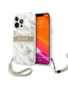 Buy Guess GUHCP13LKMABGR Apple iPhone 13 Pro grey hardcase Marble Strap Collection - GUE1301GRY - {ean13} - Home Screen Store Europe