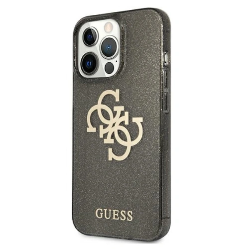 Kup Case Guess GUHCP13LPCUGL4GBK Apple iPhone 13 Pro schwarz/black hard case Glitter 4G Big Logo - GUE1303BLK - {ean13} - Sklep Home Screen