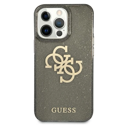 Kup Case Guess GUHCP13LPCUGL4GBK Apple iPhone 13 Pro schwarz/black hard case Glitter 4G Big Logo - GUE1303BLK - {ean13} - Sklep Home Screen