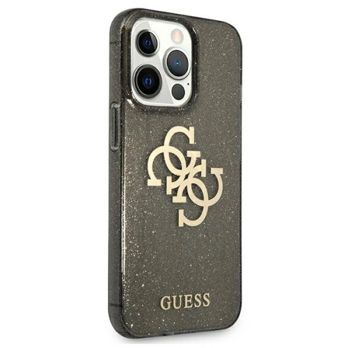 Kup Case Guess GUHCP13LPCUGL4GBK Apple iPhone 13 Pro schwarz/black hard case Glitter 4G Big Logo - GUE1303BLK - {ean13} - Sklep Home Screen