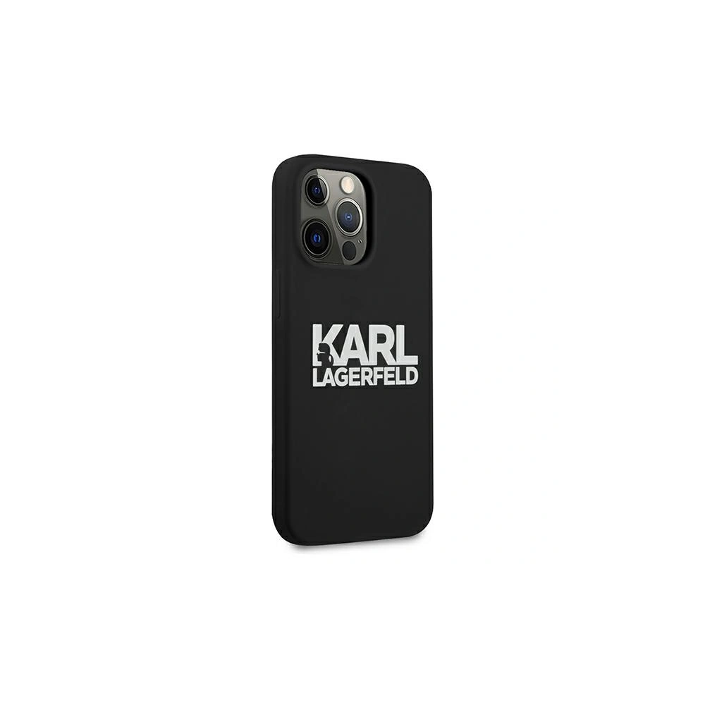 Etui Karl Lagerfeld KLHCP13LSLKLRBK Apple iPhone 13 Pro Silicone Stack Logo czarny/black