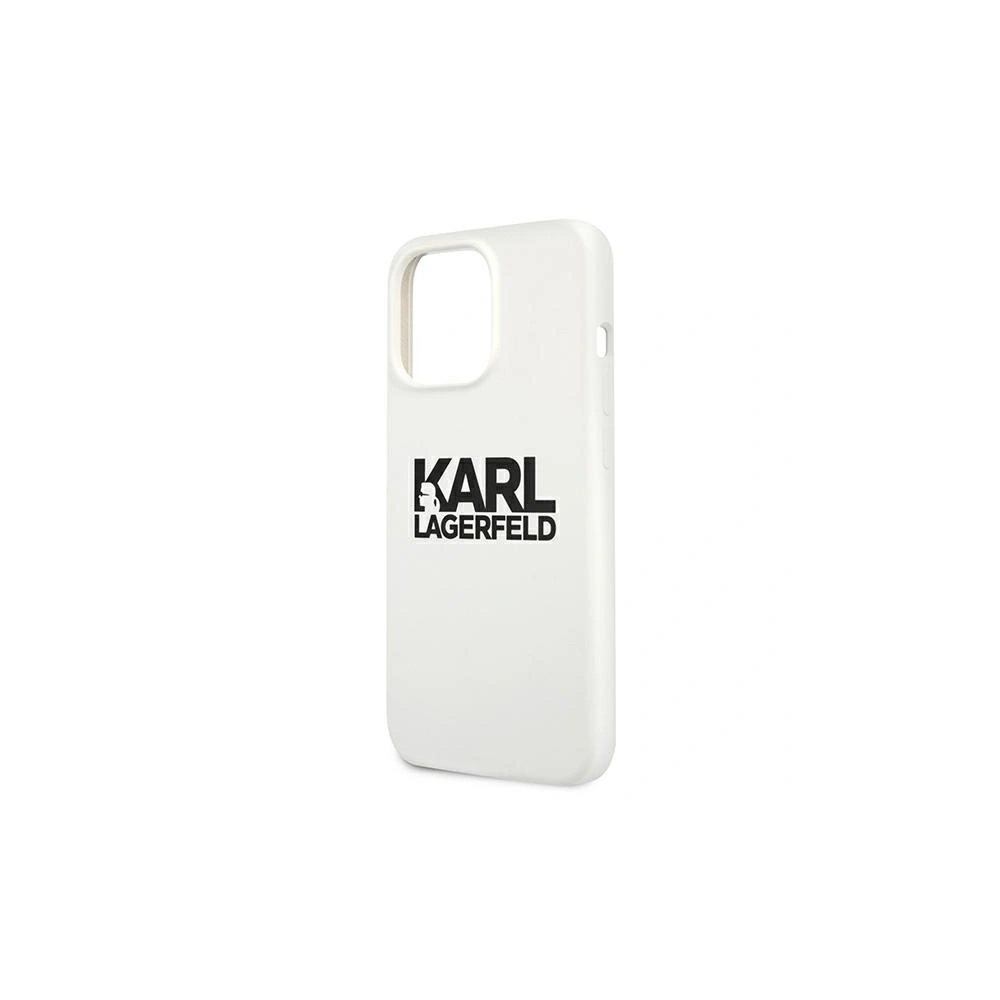 Etui Karl Lagerfeld KLHCP13LSLKLWH Apple iPhone 13 Pro Silicone Stack Logo biały/white