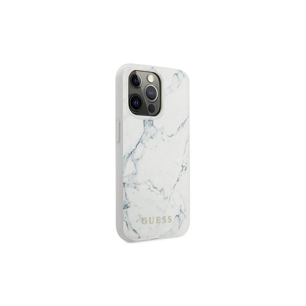 Etui Guess GUHCP13LPCUMAWH Apple iPhone 13 Pro biały/white hardcase Marble