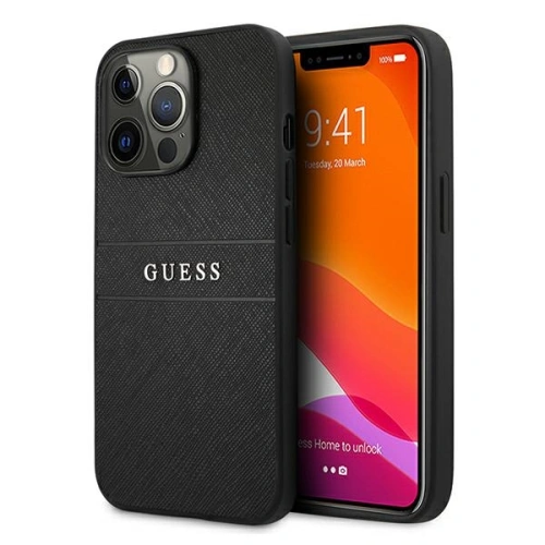 Kup Etui Guess GUHCP13LPSASBBK Apple iPhone 13 Pro černý/black Saffiano Strap - GUE1307BLK - {ean13} - Sklep Home Screen
