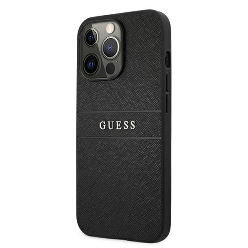 Kup Etui Guess GUHCP13LPSASBBK Apple iPhone 13 Pro negru/black Saffiano Strap - GUE1307BLK - {ean13} - Sklep Home Screen