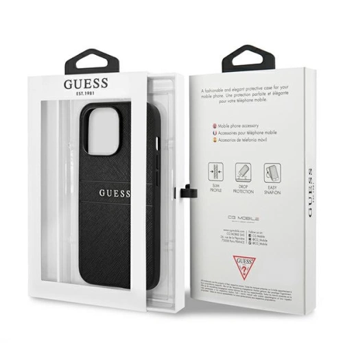Kup Etui Guess GUHCP13LPSASBBK Apple iPhone 13 Pro černý/black Saffiano Strap - GUE1307BLK - {ean13} - Sklep Home Screen