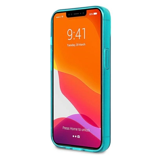 Kup Etui Karl Lagerfeld KLHCP13MCHTRB Apple iPhone 13 albastru/blue hardcase Glitter Choupette Fluo - KLD668BLU - {ean13} - Sklep Home Screen