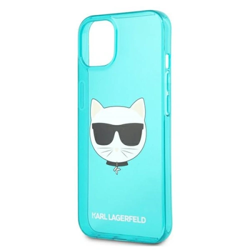 Kup Etui Karl Lagerfeld KLHCP13MCHTRB Apple iPhone 13 albastru/blue hardcase Glitter Choupette Fluo - KLD668BLU - {ean13} - Sklep Home Screen