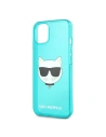Kup Etui Karl Lagerfeld KLHCP13MCHTRB Apple iPhone 13 albastru/blue hardcase Glitter Choupette Fluo - KLD668BLU - {ean13} - Sklep Home Screen
