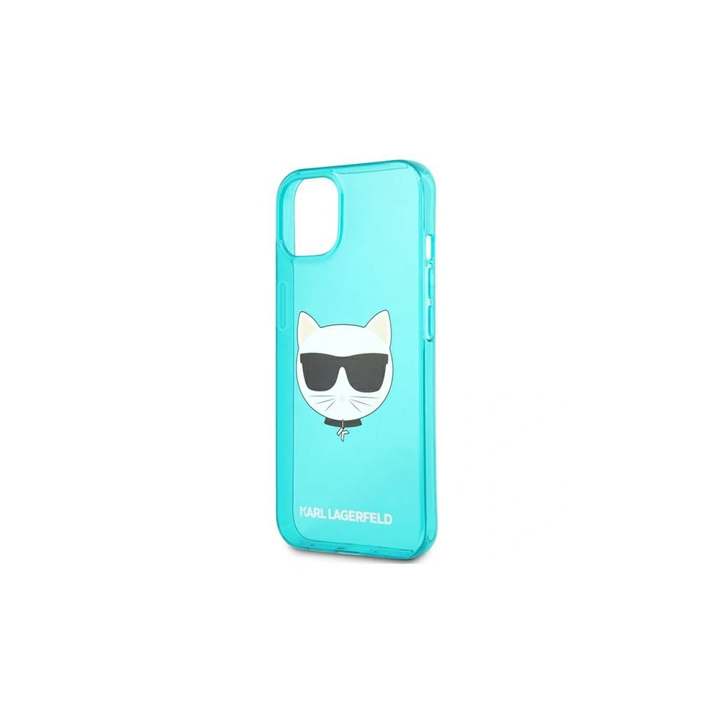 Etui Karl Lagerfeld KLHCP13MCHTRB Apple iPhone 13 niebieski/blue hardcase Glitter Choupette Fluo