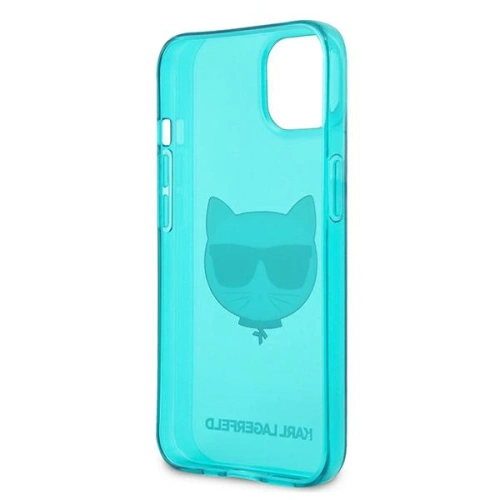 Kup Etui Karl Lagerfeld KLHCP13MCHTRB Apple iPhone 13 albastru/blue hardcase Glitter Choupette Fluo - KLD668BLU - {ean13} - Sklep Home Screen