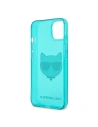 Kup Etui Karl Lagerfeld KLHCP13MCHTRB Apple iPhone 13 albastru/blue hardcase Glitter Choupette Fluo - KLD668BLU - {ean13} - Sklep Home Screen