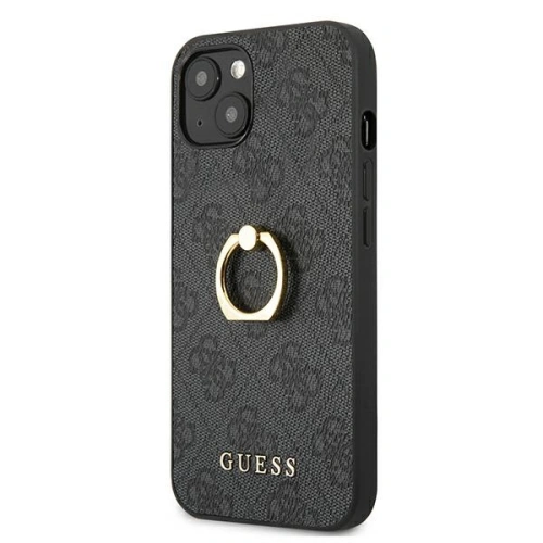 Kup Etui Guess GUHCP13M4GMRGR Apple iPhone 13 szary/grey hardcase 4G with ring stand - GUE1311GRY - {ean13} - Sklep Home Screen