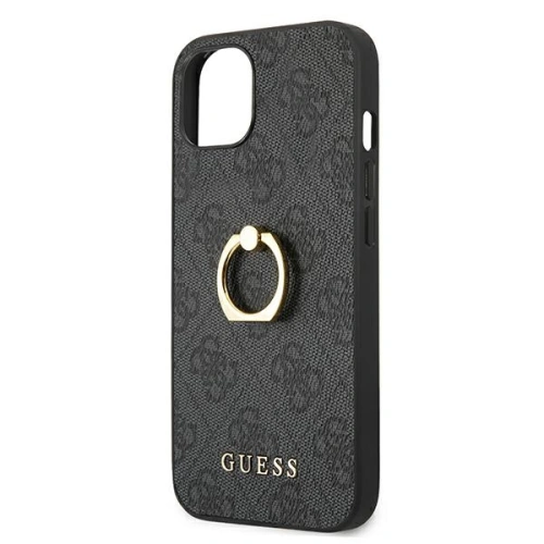 Kup Etui Guess GUHCP13M4GMRGR Apple iPhone 13 szary/grey hardcase 4G with ring stand - GUE1311GRY - {ean13} - Sklep Home Screen