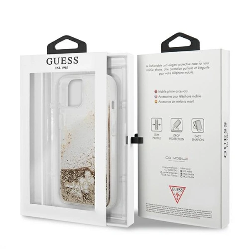 Kup Etui Guess GUHCP13MGLHFLGO Apple iPhone 13 gold/złoty hardcase Glitter Charms - GUE1312GLD - {ean13} - Sklep Home Screen