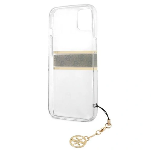 Kup Etui Guess GUHCP13MKB4GBR Apple iPhone 13 Átlátszó kemény tok 4G Barna pánt charm - GUE1313CL - {ean13} - Sklep Home Screen