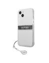 Kup Case Guess GUHCP13MKB4GGR Apple iPhone 13 Transparent Hardcase 4G Graues Strap Charm - GUE1314CL - {ean13} - Sklep Home Screen