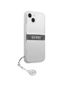 Kup Case Guess GUHCP13MKB4GGR Apple iPhone 13 Transparent Hardcase 4G Graues Strap Charm - GUE1314CL - {ean13} - Sklep Home Screen