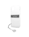 Kup Case Guess GUHCP13MKB4GGR Apple iPhone 13 Transparent Hardcase 4G Graues Strap Charm - GUE1314CL - {ean13} - Sklep Home Screen