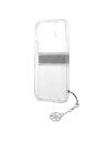 Kup Case Guess GUHCP13MKB4GGR Apple iPhone 13 Transparent Hardcase 4G Graues Strap Charm - GUE1314CL - {ean13} - Sklep Home Screen