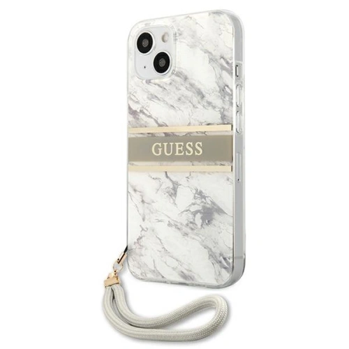 Kup Case Guess GUHCP13MKMABGR Apple iPhone 13 grau/hardcase Marble Strap Collection - GUE1315GRY - {ean13} - Sklep Home Screen