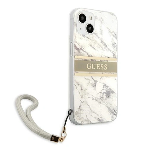 Kup Case Guess GUHCP13MKMABGR Apple iPhone 13 grau/hardcase Marble Strap Collection - GUE1315GRY - {ean13} - Sklep Home Screen