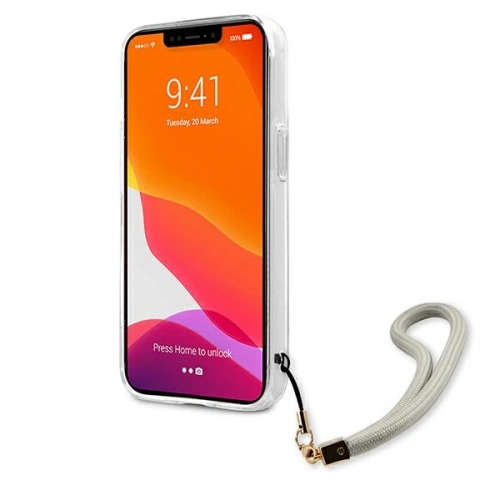 Kup Case Guess GUHCP13MKMABGR Apple iPhone 13 grau/hardcase Marble Strap Collection - GUE1315GRY - {ean13} - Sklep Home Screen