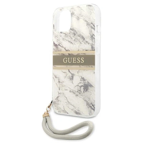Kup Case Guess GUHCP13MKMABGR Apple iPhone 13 grau/hardcase Marble Strap Collection - GUE1315GRY - {ean13} - Sklep Home Screen