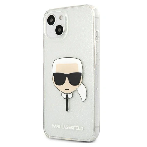 Kup Case Karl Lagerfeld KLHCP13MKHTUGLS Apple iPhone 13 silber/hardcase Glitter Karl`s Head - KLD673SLV - {ean13} - Sklep Home Screen