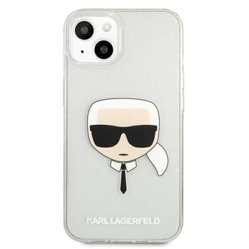 Kup Case Karl Lagerfeld KLHCP13MKHTUGLS Apple iPhone 13 silber/hardcase Glitter Karl`s Head - KLD673SLV - {ean13} - Sklep Home Screen