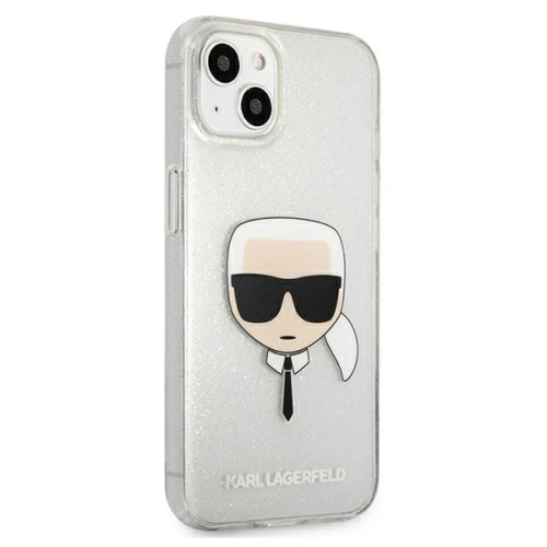 Kup Case Karl Lagerfeld KLHCP13MKHTUGLS Apple iPhone 13 silber/hardcase Glitter Karl`s Head - KLD673SLV - {ean13} - Sklep Home Screen