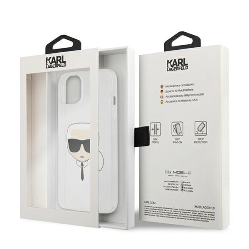 Kup Case Karl Lagerfeld KLHCP13MKHTUGLS Apple iPhone 13 silber/hardcase Glitter Karl`s Head - KLD673SLV - {ean13} - Sklep Home Screen