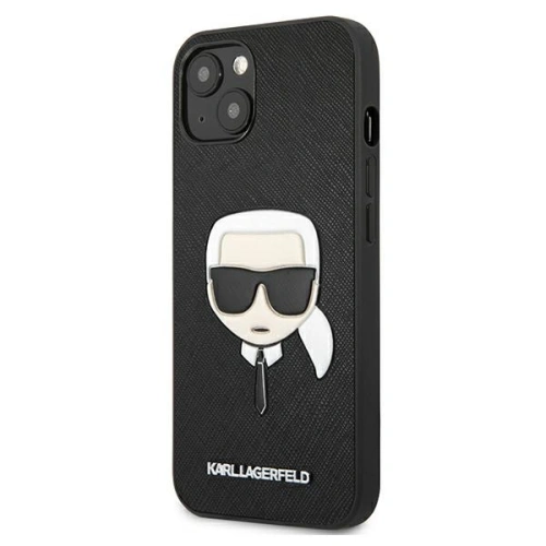 Kup Etui Karl Lagerfeld KLHCP13MSAKHBK Apple iPhone 13 černý/black hardcase Saffiano Ikonik Karl`s Head - KLD674BLK - {ean13} - Sklep Home Screen