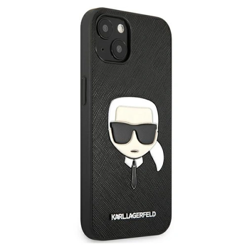 Kup Etui Karl Lagerfeld KLHCP13MSAKHBK Apple iPhone 13 černý/black hardcase Saffiano Ikonik Karl`s Head - KLD674BLK - {ean13} - Sklep Home Screen