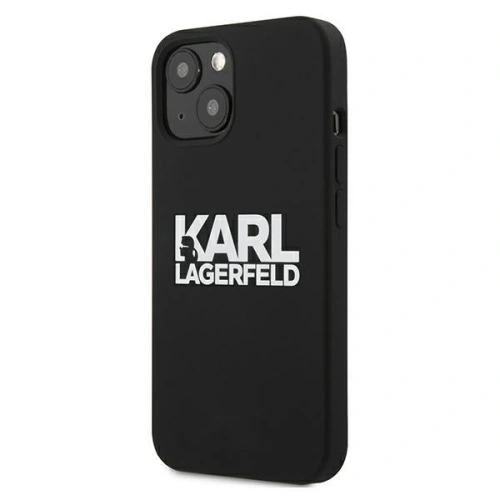 Kup Etui Karl Lagerfeld KLHCP13MSLKLRBK Apple iPhone 13 Silicone Stack Logo negru/black - KLD675BLK - {ean13} - Sklep Home Screen
