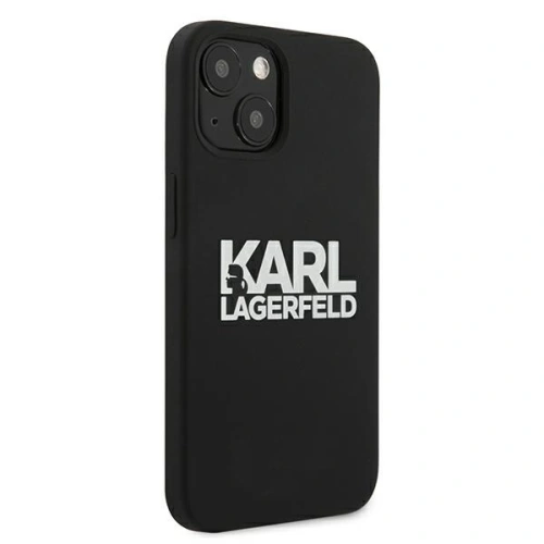 Kup Etui Karl Lagerfeld KLHCP13MSLKLRBK Apple iPhone 13 Silicone Stack Logo negru/black - KLD675BLK - {ean13} - Sklep Home Screen