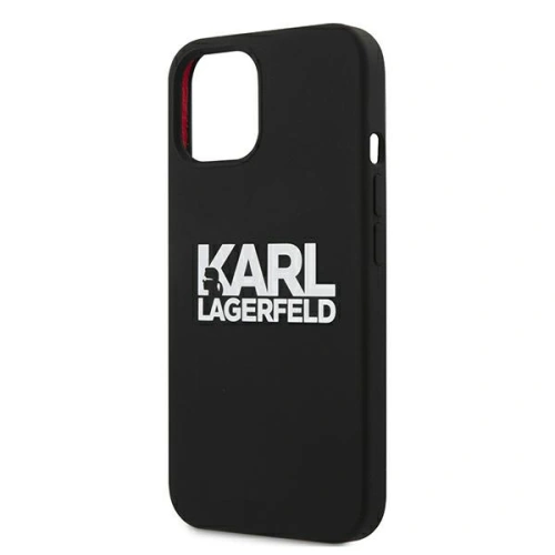 Kup Etui Karl Lagerfeld KLHCP13MSLKLRBK Apple iPhone 13 Silicone Stack Logo negru/black - KLD675BLK - {ean13} - Sklep Home Screen