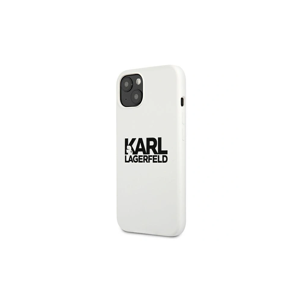 Etui Karl Lagerfeld KLHCP13MSLKLWH Apple iPhone 13 Silicone Stack Logo biały/white