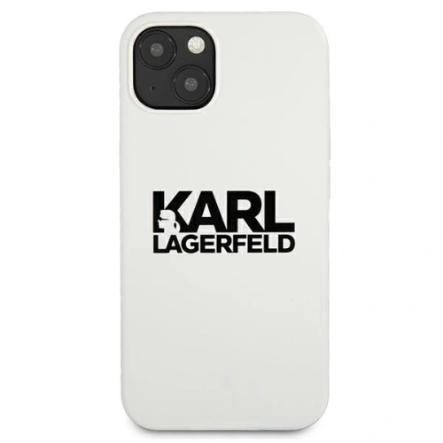 Kup Etui Karl Lagerfeld KLHCP13MSLKLWH Apple iPhone 13 Silicone Stack Logo fehér/white - KLD676WHT - {ean13} - Sklep Home Screen