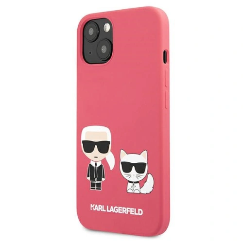 Kup Etui Karl Lagerfeld KLHCP13MSSKCP Apple iPhone 13 kemény tok rózsaszín/pink Szilikon Karl & Choupette - KLD677PNK - {ean13} - Sklep Home Screen