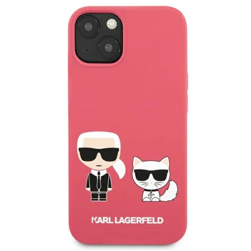 Kup Etui Karl Lagerfeld KLHCP13MSSKCP Apple iPhone 13 kemény tok rózsaszín/pink Szilikon Karl & Choupette - KLD677PNK - {ean13} - Sklep Home Screen